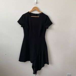 Slate & Willow Dress Black Size 10 Back Zipped Short Sleeves